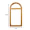 Homeroots 24" Brown Wood Arch Framed Accent Mirror 274520 - alternate 4