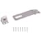 Prosource Safety Hasp, 4-1/2 in L, 4-1/2 in W, Steel, Galvanized, 7/16 in Dia Shackle, Fixed Staple LR-132-BC3L-PS - alternate 1