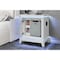 Global Furniture Usa Contemporary Alina White Nightstand With Cooler, Led, Speaker And Usb ALINA-WHITE-NS W/ COOLER LED SPKR USB - alternate 5