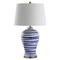 Jonathan Y Joelie 29" Ceramic LED Table Lamp, Blue/White JYL3016A - alternate 8
