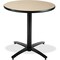 Kfi Round KFI 36in Natural Breakroom Table with Arched X Base, 29 W, 36 L, 29 H, Laminate, Natural T36RD-B2125-NA - alternate 1