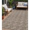 Homeroots 5' X 8' Brown And Beige Geometric Washable Indoor Outdoor Area Rug 594984 - alternate 1