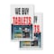 Signmission We Buy Tablets, Vinyl Decals Only 24 Inch x 36 Inch, Vinyl Decal, 2PK DSB-2436-2PACK-We Buy Tablets - alternate 1