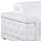 Homeroots 89" White Leather Sofa With Silver Legs 548986 - alternate 18