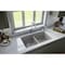 Msi Grey Quartz 32in x 19in Undermount 50/50 Double Bowl Kitchen Sink ZOR-QTZ-DBSNK-0107 - alternate 3