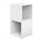 Regency Niche Cubo Wood Stackable Storage Bookcase Shelf Organizer Cube- Snow White, 2PK NCBO132PKSN - alternate 8