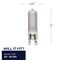 Bulbrite Mini Halogen T4 Bi-Pin Base G9 Light Bulb, 40 Watt, Frost 120V, 5PK 860835 - alternate 3