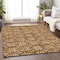 Homeroots 5' X 8' Copper And Beige Floral Washable Indoor Outdoor Area Rug 595980 - alternate 7