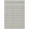 Homeroots 5' X 8' Silver And Gray Striped Washable Indoor Outdoor Area Rug 610565 - alternate 9