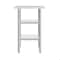 Flash Furniture Reese 24x36 Portable Work Table, Stainless Steel Top Shelf and 2 Adjstbl Glvnzd Steel Undershelves NH-WT-GU-2436-GG - alternate 7