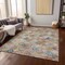 Homeroots 3' X 5' Terra Cotta Beige And Teal Blue Geometric Washable Indoor Outdoor Area Rug 603281 - alternate 6