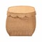 Bali & Pari Ayleen Natural Rattan Basket with Scalloped Lid - Handwoven Wicker Storage Box, Home Decor, Medium 267-14596-ZORO - alternate 9