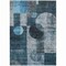 Homeroots 8' X 10' Teal Blue Gray And Charcoal Geometric Washable Indoor Outdoor Area Rug 604345 - alternate 8