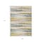 Homeroots 9' X 12' Gold Gray And Ivory Striped Washable Indoor Outdoor Area Rug 631411 - alternate 9