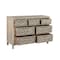 Homeroots 57" Gray Solid Wood Seven Drawer Dresser 521237 - alternate 16