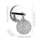 Jonathan Y Maeve 4.75" 1-Light Iron/Glass Contemporary Glam LED Vanity Light, Chrome JYL7534A - alternate 9
