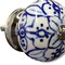 Homeroots 1.5" X 1.5" X 1.5" White Blue And Silver Knobs, 12PK 321684 - alternate 3