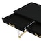 Homeroots 48" Black Clear and Gold Wood Acrylic and Stainless Steel Writing Desk With Two Drawers 543747 - alternate 15