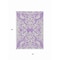 Homeroots 3' X 5' Purple And Ivory Damask Washable Indoor Outdoor Area Rug 614449 - alternate 8