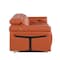 Homeroots 73in Orange and Black Italian Leather Power Reclining Loveseat 720485 - alternate 10