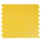 Apollo Tile Cirkel 11.46 in. x 12.4 in. Glossy Yellow Porcelain Mosaic Wall and Floor Tile 9.87 sqft/case, 10PK ORB88018YLGA - alternate 1