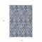Homeroots 5' X 8' Navy Blue And Sky Blue Damask Washable Indoor Outdoor Area Rug 588143 - alternate 8