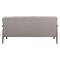 Homeroots 69" Beige Polyester Sofa With Brown Legs 396458 - alternate 7