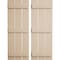 Ekena Millwork Rustic Three Board Spaced Board-n-Batten Rough Cedar Faux Wood Shutters, 17 1/2W x 84H, PR SHUBSS17X84RCPR - alternate 1