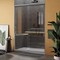 Fab Glass And Mirror Frameless Double Sliding Shower Door Portofino Series Adjustable 56-60in Width x 79in Height SHPR60X79CH - alternate 8