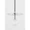 Mitzi Milo 1 Light Pendant 9 In. Polished Nickel/White H137701S-PN/WH - alternate 5