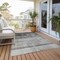 Homeroots 8' X 10' Gray Ombre Washable Non Skid Indoor Outdoor Area Rug 563643 - alternate 7