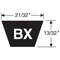Gates Cogged V-Belt, Tri-Power, BX60, BX, EPDM, 63 in, 0.66 in Top Width BX60 - alternate 2