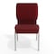 Flash Furniture Burgundy Fabric Church Chair, PK4 4-XU-CH-60096-BY-SILV-GG - alternate 9