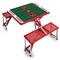 Picnic Time Family Of Brands Cornell Big Red - Football Field - Picnic Table Portable Folding Table, Red 811-00-100-685-0 - alternate 1