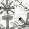 Jonathan Y Elisana 26" 4-Light Contemporary Bohemian Iron/Acrylic LED Semi Flush Mount, Silver Gray/Clear JYL9550A - alternate 10