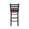 Holland Bar Stool Co 30" Stationary Bar Stool, Black Wrinkle, Graph Poppy Seat 40030BW021 - alternate 9