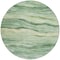 Homeroots 8' Green Round Striped Washable Indoor Outdoor Area Rug 608114 - alternate 8