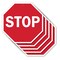 Signmission Stop, 10 inch X 10 inch, Aluminum Metal Signs, 5PK OC-A-5Pack-10-71 - alternate 1