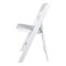 Chivari White Resin Folding Chair, Supports 500 lbs CFRW2-CX-T - alternate 7