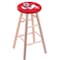 Holland Bar Stool Co Maple Counter Stool, Natural Finish, Fresno State Seat RC24MSNat - alternate 1