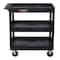 Luxor Tub Shelf Cart, High Density Polyethylene (Shelf)/Polyvinyl Chloride (Leg), 500 lb Load Capacity EC111HD-B - alternate 22