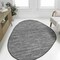 Jonathan Y Callan Modern Rustic Abstract Gray/Black 4 ft. x 6 ft. Indoor/Outdoor Shaped Area Rug SHP202F-4 - alternate 8