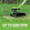 Greenworks 24V 12'' Cordless Battery String Trimmer & Edger with 2.0 Ah Battery & Charger 2128502 - alternate 8