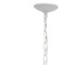 Homeroots White Sphere Iron Ceiling Light With Clear Shades 651646 - alternate 4