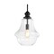 Jonathan Y Adam 12" Adjustable Metal/Glass LED Pendant, Oil Rubbed Bronze JYL9046B - alternate 1