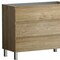 Homeroots 40" Oak Wood Freestanding Bathroom Vanity With White Sink And Three Drawers 624161 - alternate 5