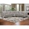 Homeroots Gray Leather L Shaped Three Piece Corner Sectional 548959 - alternate 8