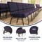 Flash Furniture Purple Fabric Church Chair, PK4 4-FD-CH0221-4-GV-ROY-BAS-GG - alternate 10