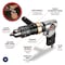 Performance Tool 1/2 in. Heavy Duty Drill, Reversible, Variable Speed, 600 RPM, 90 PSI M651 - alternate 7