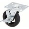 Zoro Select Plate Caster, 410 lb. Load, Black Wheel P21S-RY060R-16-WB-DL - alternate 3